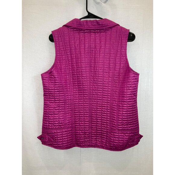 Chico's Pink Quilted Zip-Up Vest size 1 Medium - Picture 3 of 4